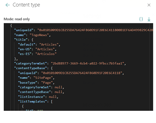 Article content type