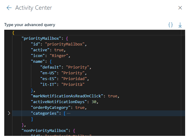 Activity Center Code