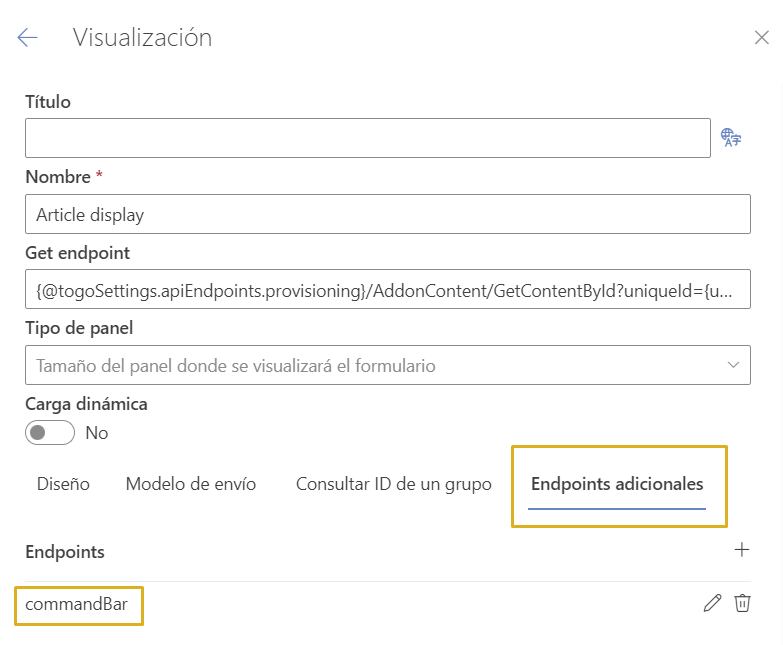 Additional endpoints