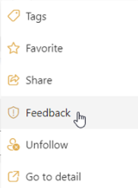 Feedback