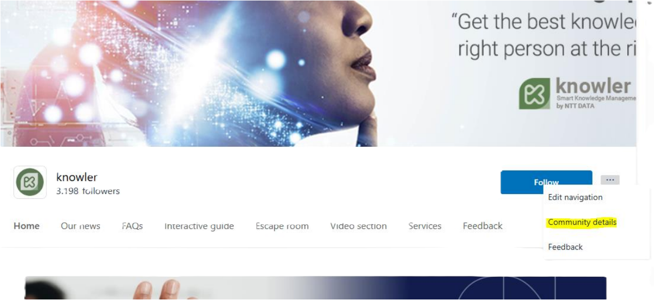 Community Details Panel