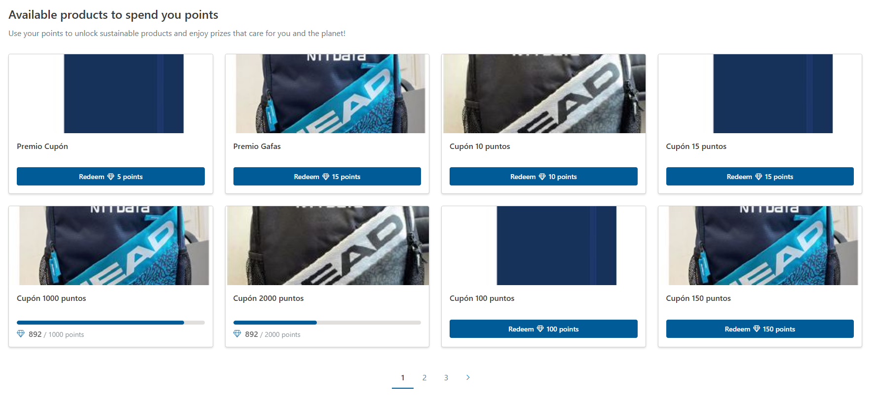 Rewards webpart - rewards available